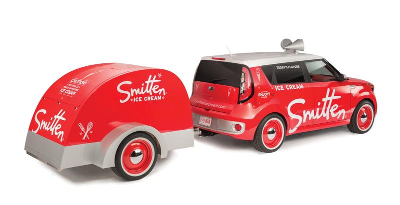 Illustration for article titled These Delicious Kia Concepts Serve You Ice Cream And Beer